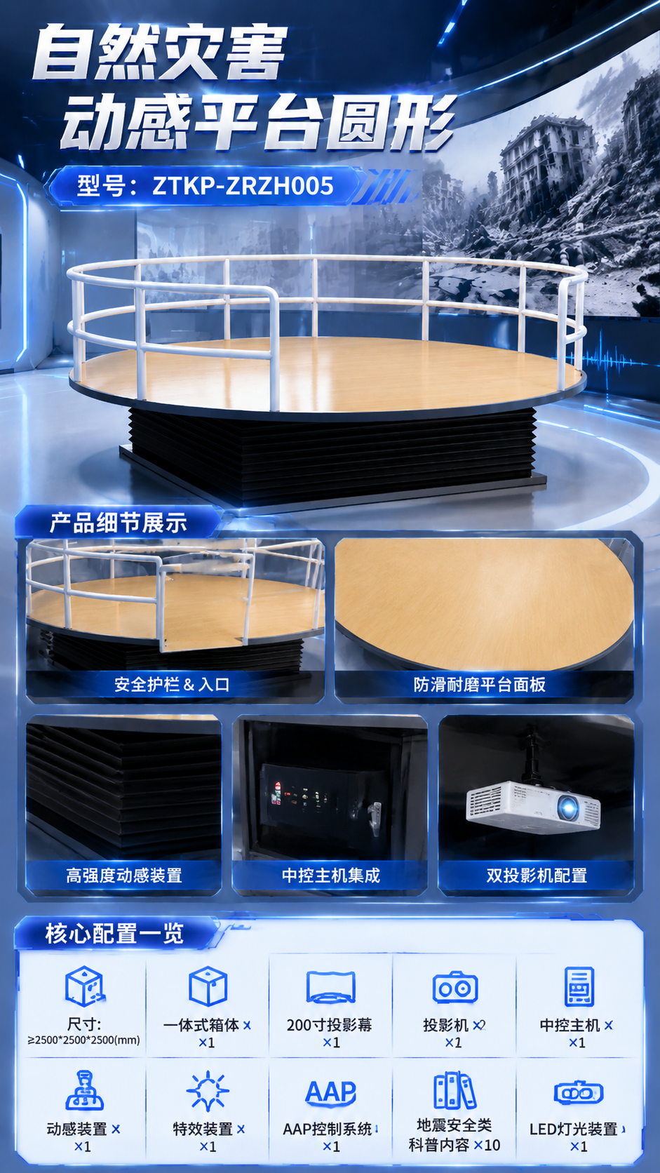 自然灾害动感平台圆形详情图 2